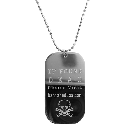 If Found Dead Dog Tag Necklace
